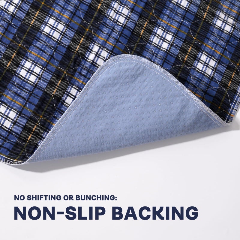 Brosive Non-Slip Bed Pads for Incontinence Washable (36" x 52"|2 Pack),Waterproof Bed Pads,Adult Washable Incontinence Bed Pads for Adults,Dog,Kids - Image 3
