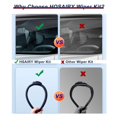 HOSAIRY Rear Wiper Arm Blade Set for Jeep Commander SUV 2006-2010 Rear Windshield Wiper Arm Blade Assembly 5174877AA - Image 5