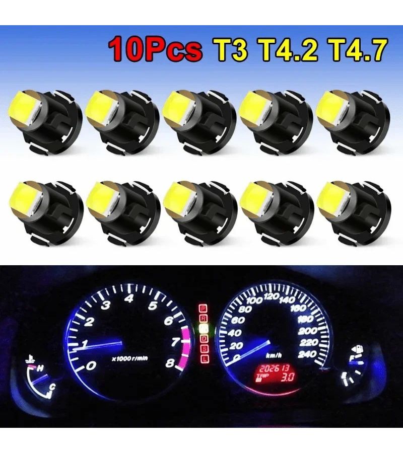 10 Pcs T4.7 Blue 1SMD LED Instrument Lights High Brightness - Image 3