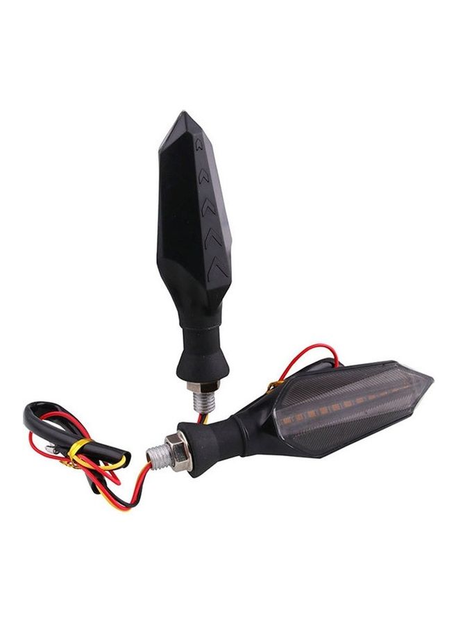 إسكدنيا مصباح إشارة الانعطاف للدراجة النارية مصنوع من البلاستيك على شكل سهم - Image 4