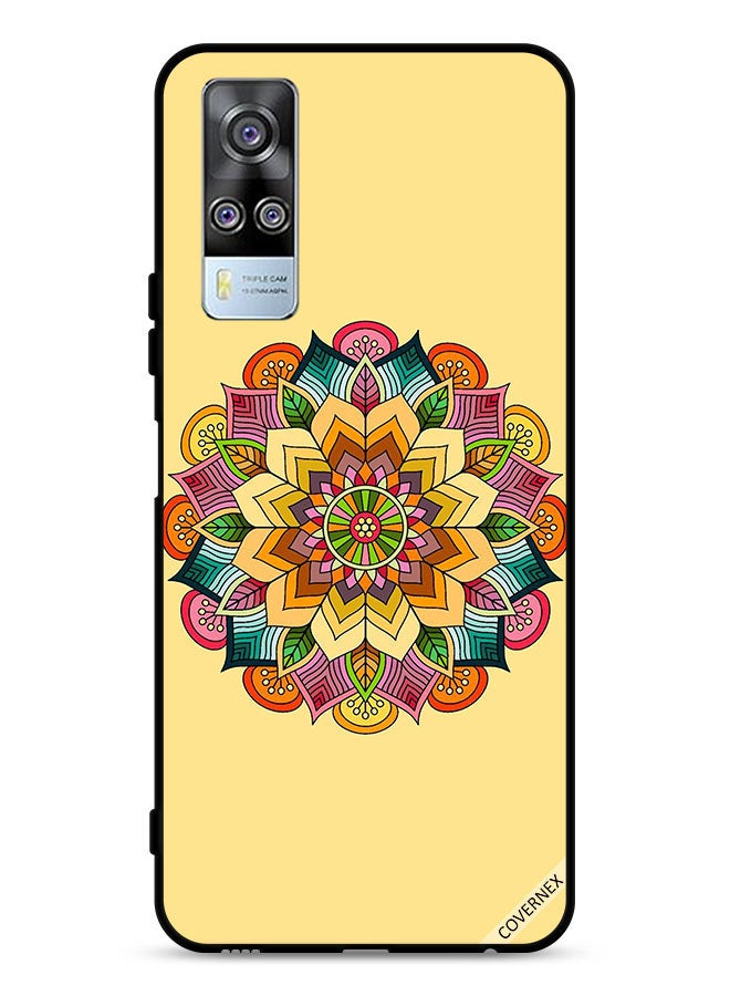 Covernex vivo Y53s 4G Protective Case Cover Round Mandala Pattern