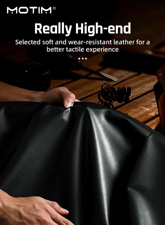 Motim Leather Phone Case for Xiaomi 12/12 Pro, Ultra Slim Shockproof Gasbag Protection Anti Dropping Cover - Image 5