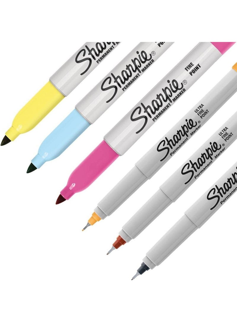 Sharpie Permanent Marker Special Edition Wolf, Pack of 26 Assorted Colors Fine and Ultra-Fine Tips, Water and Fade-Resistant Marker Pen for Professional Drawing and Coloring on All Surfaces - Image 4