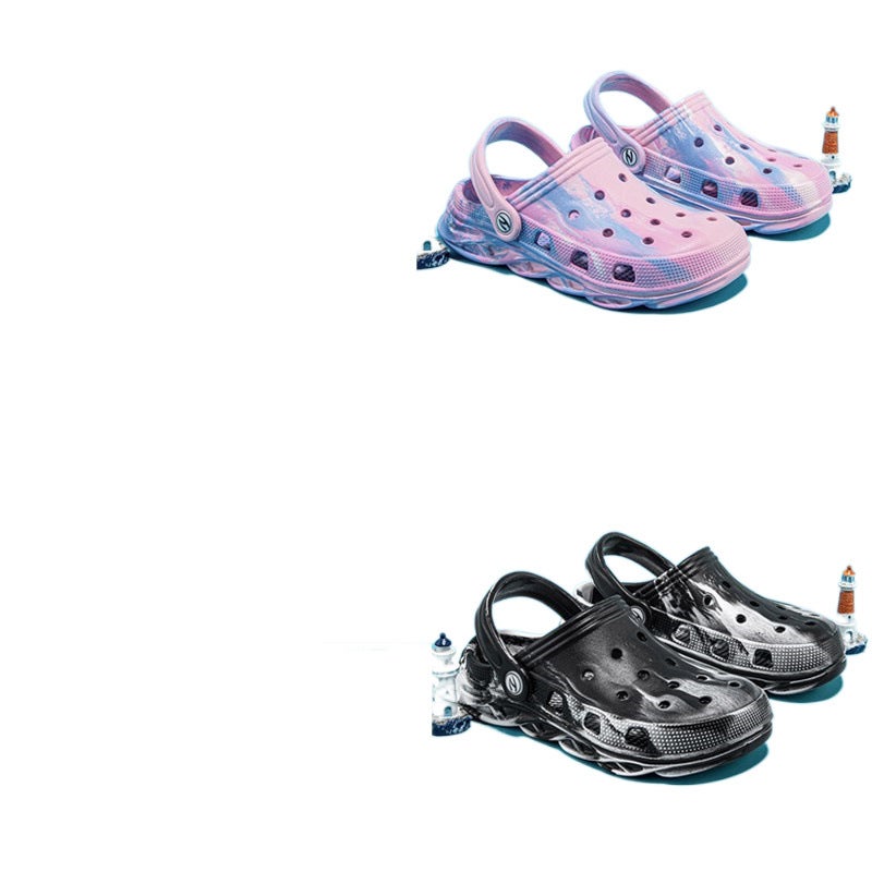 Fujian Big Manufacturers Habixiong Children'S Shoes Boys Slippers Children'S 2025 Girls Sandals Closed Toe Hole Shoes - Image 5