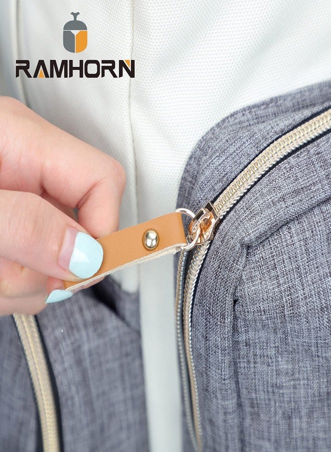 Ramhorn Diaper Bag Multifunction Travel Backpacks for Mom with Insulated Pockets and Laptop Compartment, grey - Image 2