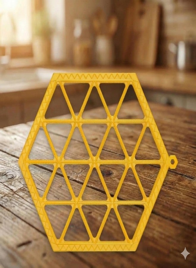 ADson™ Hexagonal Dumpling Maker Mould, Yellow, BPA Free, Dishwasher Safe - Image 3