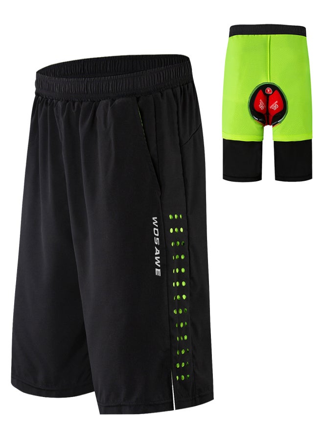 WOSAWE Men Bike Short with 3D Gel Padding and Mesh Lining Breathable Quick Dry Loose-Fit Bicycle Shorts Cycling Running Summer Shorts - Image 2