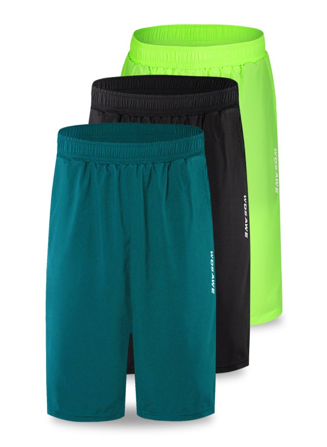 WOSAWE Men Bike Short with 3D Gel Padding and Mesh Lining Breathable Quick Dry Loose-Fit Bicycle Shorts Cycling Running Summer Shorts - Image 3