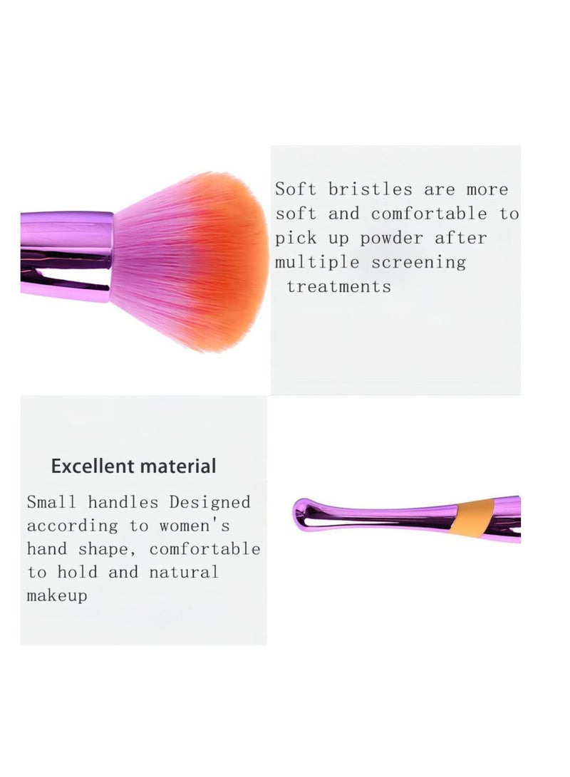 SOLARAE Super Soft Large Powder Foundation Brush for Flawless Blending of Liquid, Cream, or Powder Makeup - Ideal for Buffing and Achieving Full Coverage with Loose Powder Blush. - Image 3