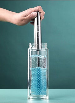 AL SANIDI Water bottle and cup cleaning brush, Blue, Size 37*4.5*1.8 Cm  - Image 2