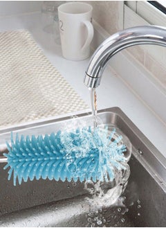 AL SANIDI Water bottle and cup cleaning brush, Blue, Size 37*4.5*1.8 Cm  - Image 3