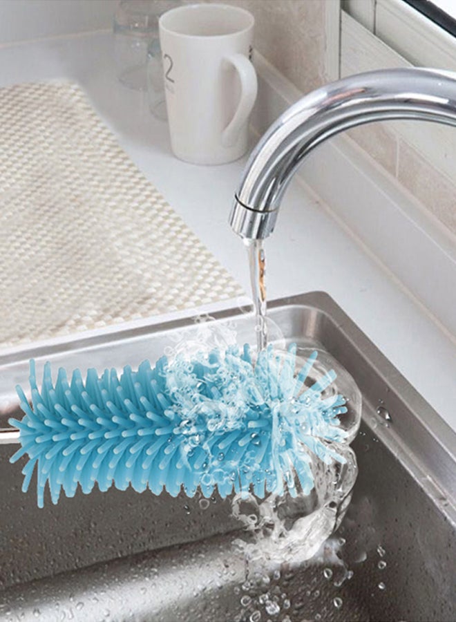 AL SANIDI Water bottle and cup cleaning brush, Blue, Size 37*4.5*1.8 Cm - Image 3