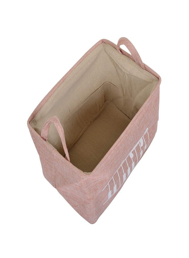 CRULAC Canvas Storage Basket with Handles, Storage Bin For Clothes, Toys and Books 38cm x 26.5cm x 25cm, Pack of 1 - Image 4