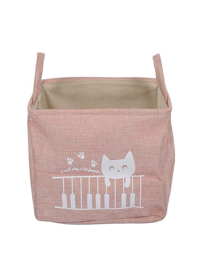 CRULAC Canvas Storage Basket with Handles, Storage Bin For Clothes, Toys and Books 38cm x 26.5cm x 25cm, Pack of 1 - Image 1