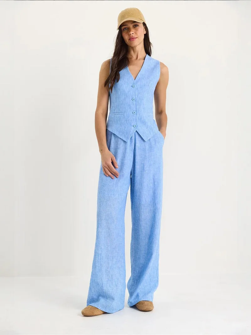 بيانكو لوتشي طقم قطعتين من في-نيك لوكسي وبنطلون واسع الأرجل