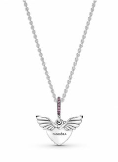 PANDORA Pandora Pave Heart and Wings Necklace  - Image 2