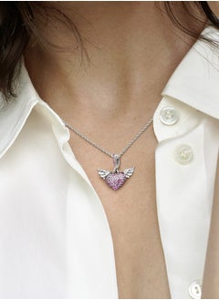 PANDORA Pandora Pave Heart and Wings Necklace  - Image 4