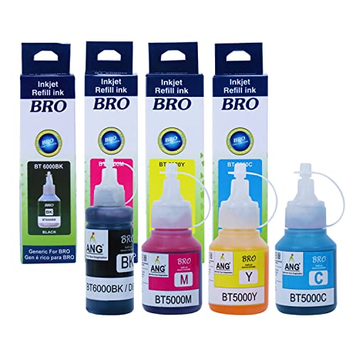 ANG Refill Ink for brotherr DCP-T420W Compatible with T520W, T820DW, T220, T920DW, T420W, T710W, T510W, T310, T500W, T910DW, T300, T700W, T820DW, T520W, T920DW, T420W, Printer Ink - Image 1