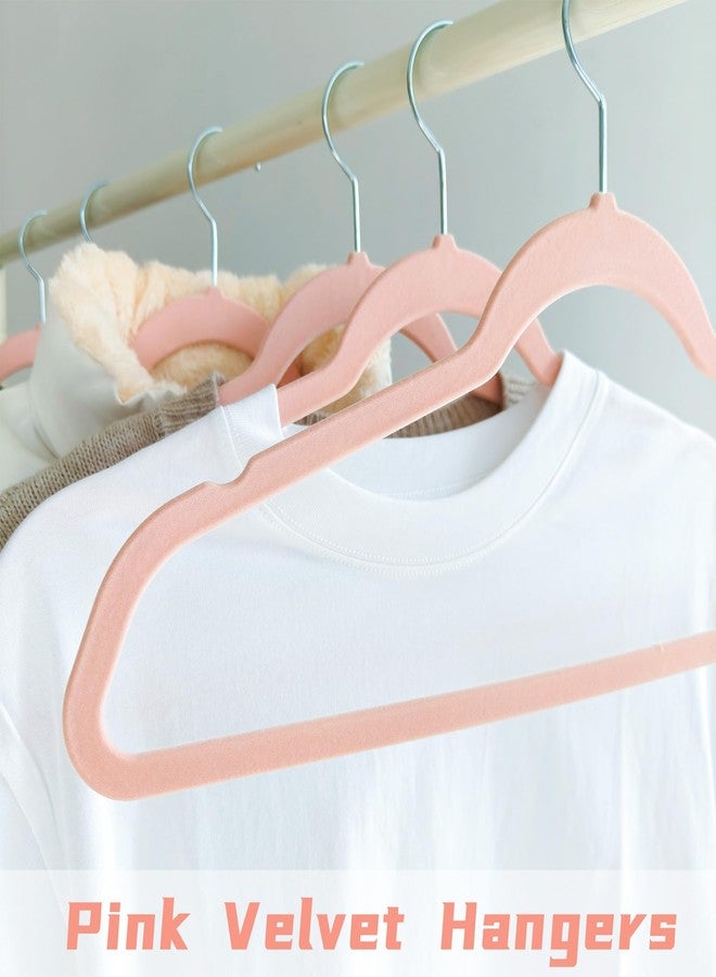 BGRQRIQ Pink Velvet Hangers 30 Pack, Anti-Slip Slim Space Saving Hangers with 360° Swivel Hook, 17.7 Inch Velvet Clothes Hangers for Coats,Sweater,Jackets,Dresses, Shirts, Suits & T-Shirts (Pink, 30) - Image 5