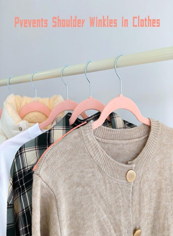 BGRQRIQ Pink Velvet Hangers 30 Pack, Anti-Slip Slim Space Saving Hangers with 360° Swivel Hook, 17.7 Inch Velvet Clothes Hangers for Coats,Sweater,Jackets,Dresses, Shirts, Suits & T-Shirts (Pink, 30) - Image 3
