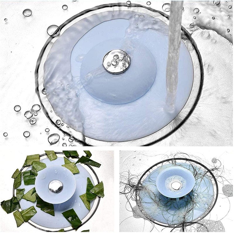 PARVY Drain Covers Hair Catcher Durable Silicone Hair Stopper Shower and Clean Suit for Bathroom Bathtub and Kitchen (Multicolour/1pcs) (1) - Image 2