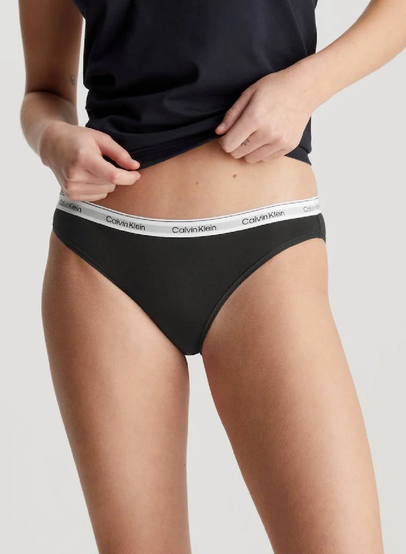 CALVIN KLEIN Women's 5 Pack Low Rise Bikini Briefs -  multicolour 5 pack, Black