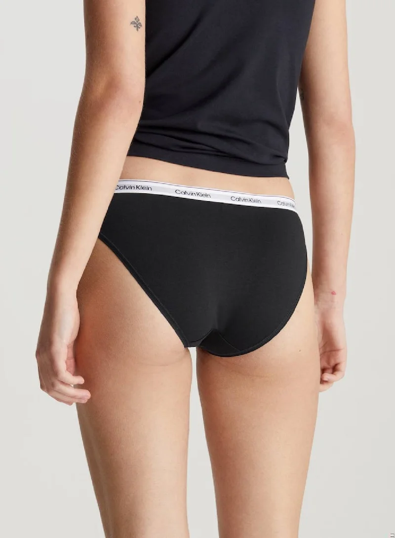 CALVIN KLEIN Women's 5 Pack Low Rise Bikini Briefs -  multicolour 5 pack, Black