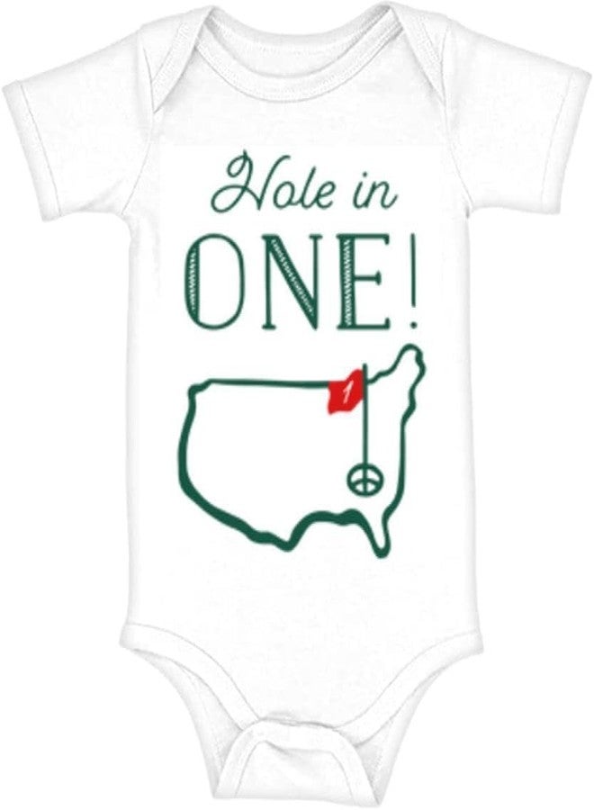 Geloar Golf 1st Birthday Leotard, Hole in One Design, White, Infant - Image 1