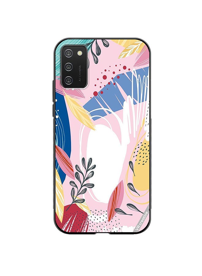 VR CREATIVE Protective Case Cover For Samsung Galaxy A03s Flower Design Multicolour - Image 1