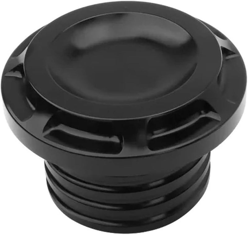 Black Motorcycle Fuel Gas Tank Oil Cap Vented Right Hand Thread For Harley Sportster Road King Softail 96 Up - Image 1