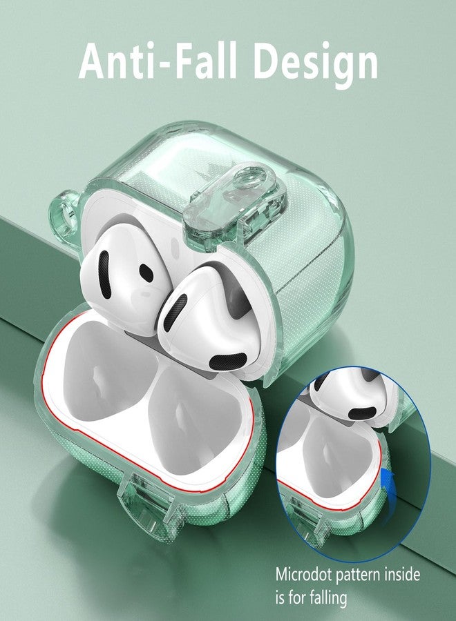 VISOOM (with Safety Lock) Clear Case Compatible with Cute Apple Airpods 4 Cases 2024 Women, VISOOM Soft TPU Transparency Air pods 4 Gen Case iPods 4 Earbuds Case Girl Bling Keychain for Airpod iPod 4th Gen - Image 5