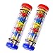 TDOCK 2 Pack Rainmaker Rain Stick Musical Instrument for Babies Toddlers and Kids 8 Inch Rainfall Rattle Tube Rainstick Shaker Toy - Image 3