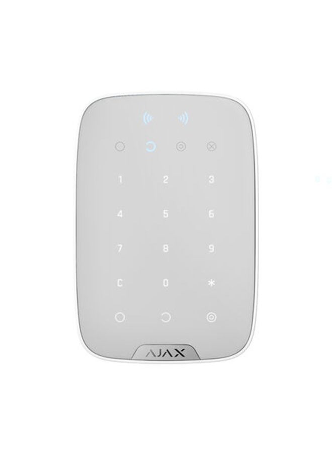 Ajax Keypad – Wireless Touch Keypad for Smart Security System – White  - Image 1