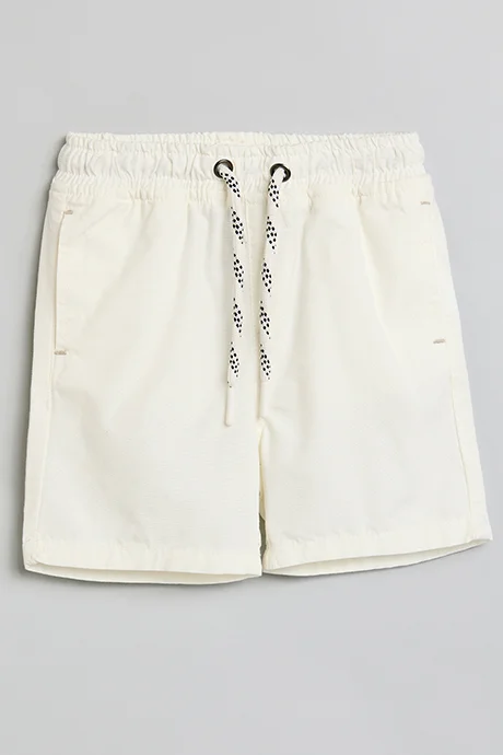 R&B Solid Shorts with Drawstring Waist