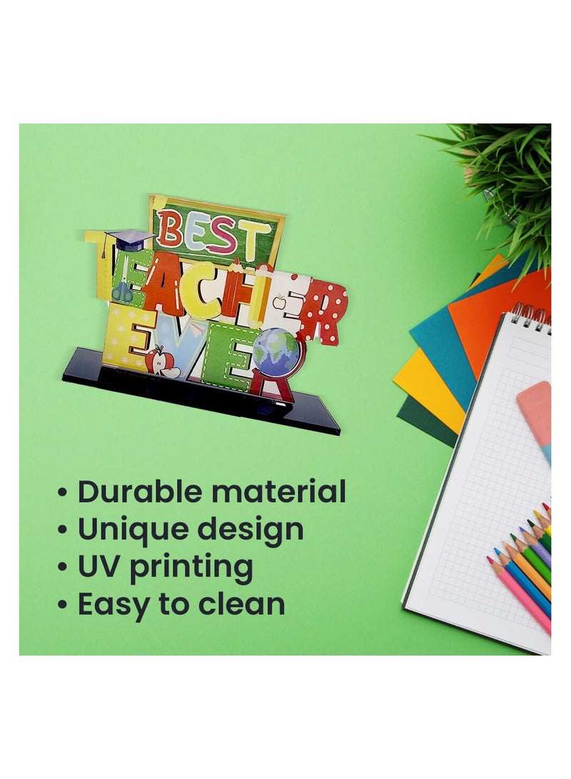 برينت شوب فور مي مجموعة تقدير كومبو للمعلمين - هدية يوم المعلم من الأكريليك والقطن، حقيبة قابلة لإعادة الاستخدام صديقة للبيئة وحقيبة هدايا - هدية للمعلمين والمعلمين والموجهين - Image 5