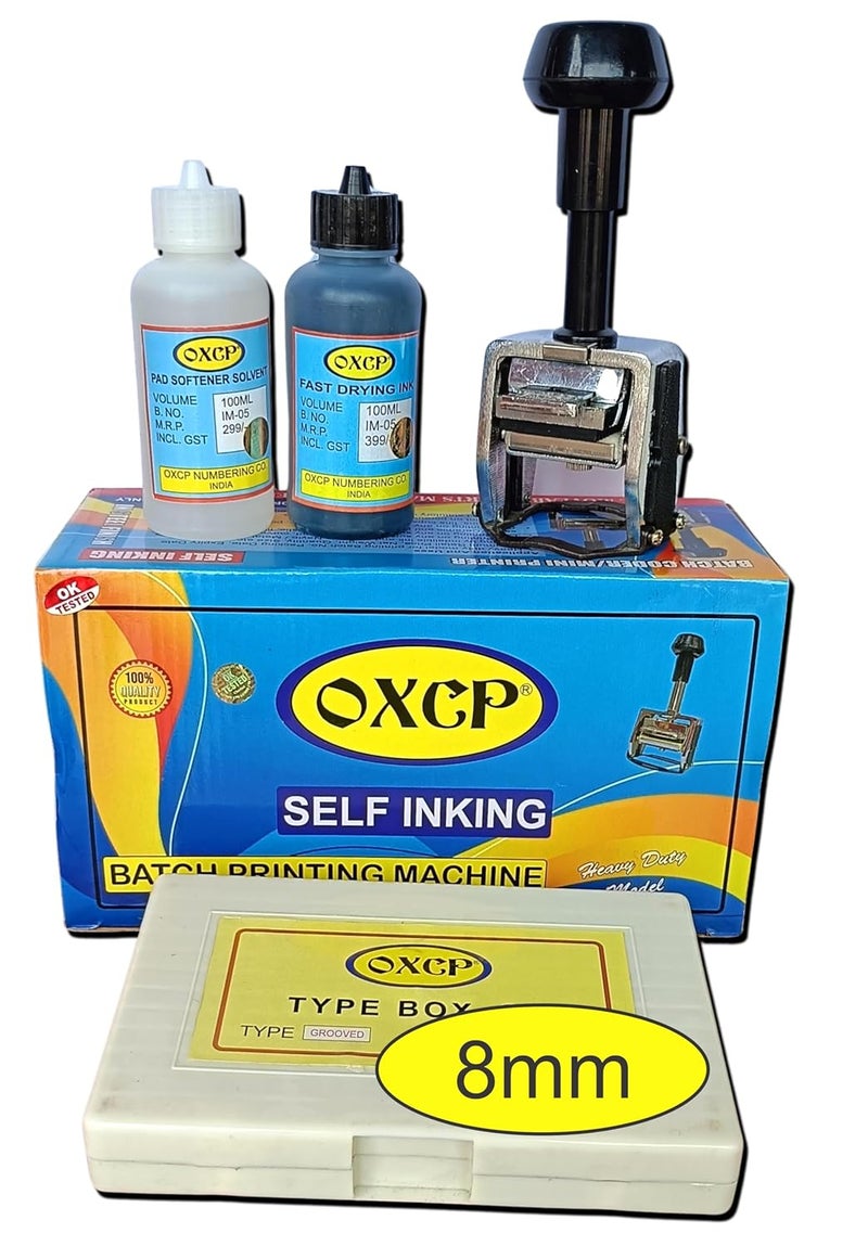 ACGL OXCP (8mm) Heavy-Duty Hand Batch Coding & Date Printing Machine for Plastic Pouch, Bag & Label – 40 Years Experience | 10Kg+ Strong Metal Body | Ideal for PKD Use - Image 1