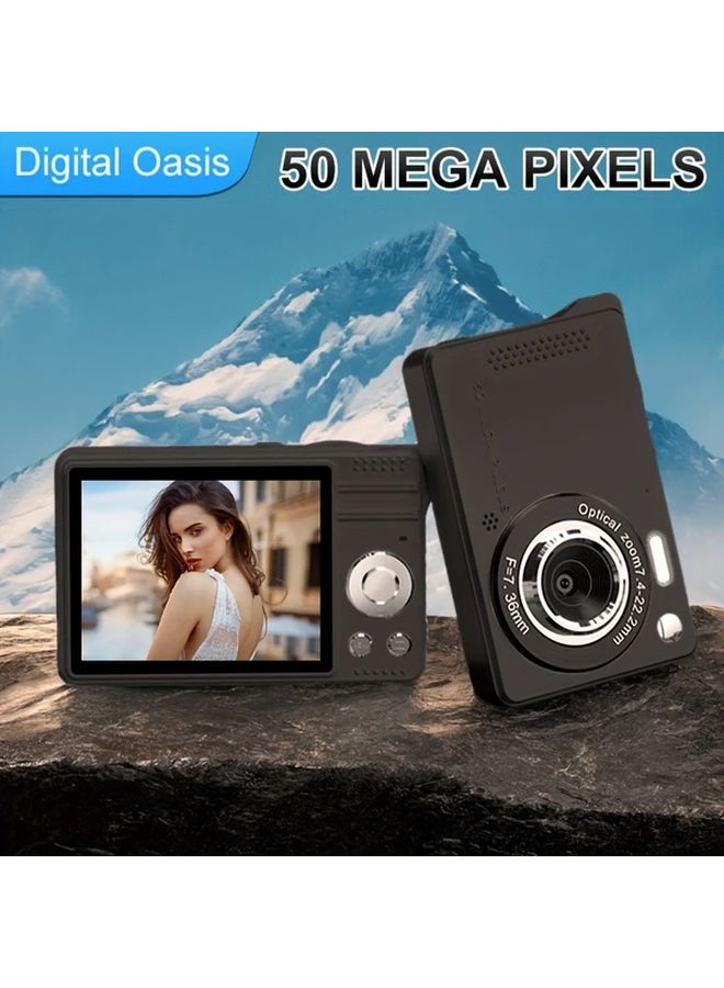 Pink Digital Camera 44MP FHD 1080P 16X Zoom Portable Compact with 32GB TF Card Webcam - Image 4