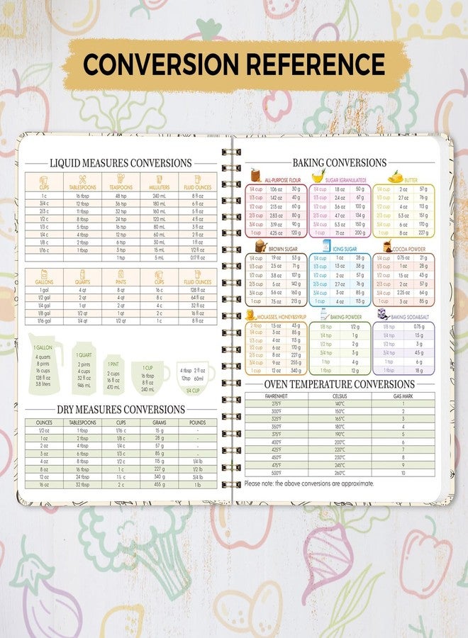 SKYDUE Blank Recipe Book to Write In Your Own Recipes, 8.5" x 11" Hardcover Recipe Journal with 140 Pages and Category Tabs - Image 2