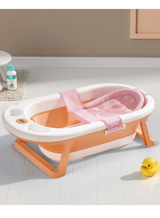 كوني أمًا أفضل حوض استحمام للأطفال مع وسادات مضادة للانزلاق لمراقبة درجة الحرارة حوض استحمام للأطفال الرضع من عمر 0 أشهر فما فوق - Image 2