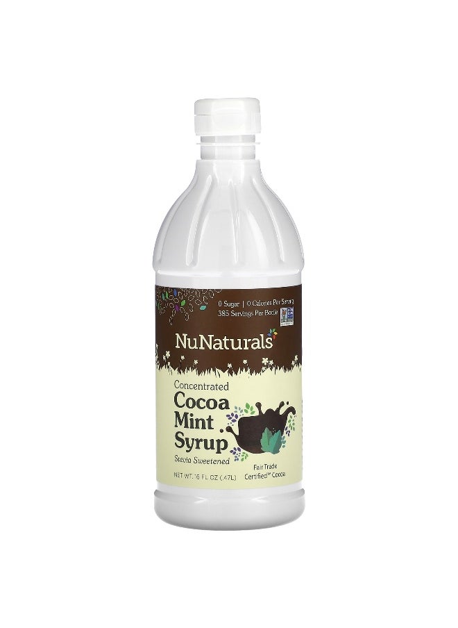 NuNaturals NuNaturals, Concentrated Cocoa Mint Syrup, 16 fl oz (0.47 l)  - Image 1