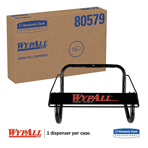 WypAll Wall Mounted Wiper Dispenser (80579), Black, Jumbo, 16.8"x10.8"x8.8" (Qty 1) - Image 3