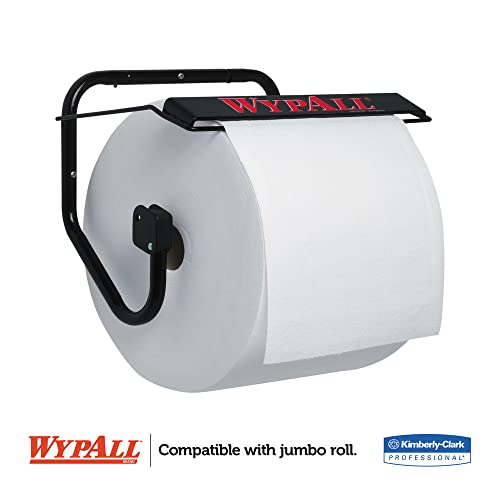 WypAll Wall Mounted Wiper Dispenser (80579), Black, Jumbo, 16.8"x10.8"x8.8" (Qty 1) - Image 2