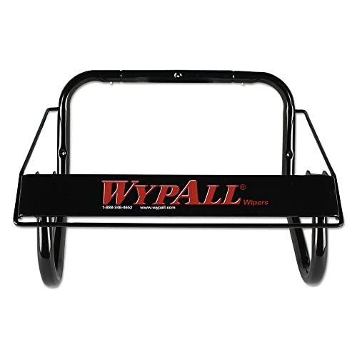 WypAll Wall Mounted Wiper Dispenser (80579), Black, Jumbo, 16.8"x10.8"x8.8" (Qty 1) - Image 1