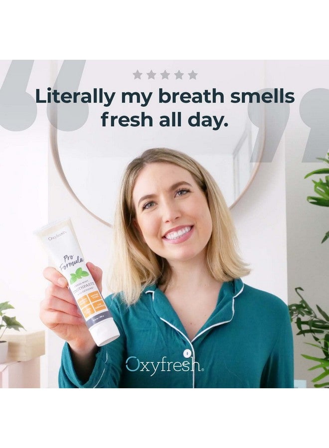 Oxyfresh Pro Formula Fresh Mint Toothpaste - Gentle Low Abrasion - Cosmetic Fluoride Free Formula - Great for Sensitive Teeth and Gums with Natural Essential Oils. 5.5 oz. - Image 2