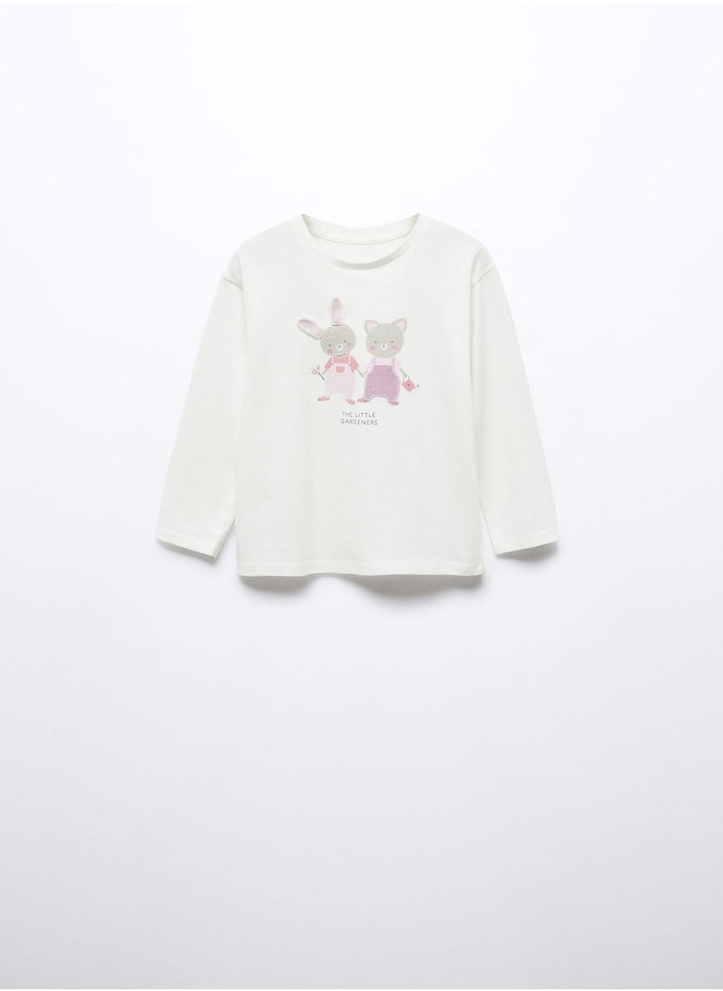 MANGO - Infant The Little Gardners T-Shirt - Image 1