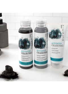 Rusk Puremix Activated Charcoal Purifying Shampoo 12 Oz Cleanses And Absorbs Excess Oil Dirt And Gunk From Hair Without Stripping Away Natural Oils  - Image 4