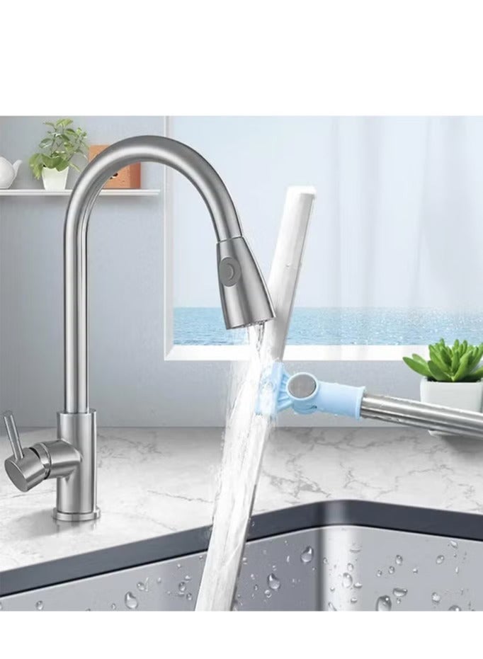 ممسحة أرضيات مطاطية سيليكون بمقبض طويل، منظف زجاج مبتعددة الالوان - Image 2