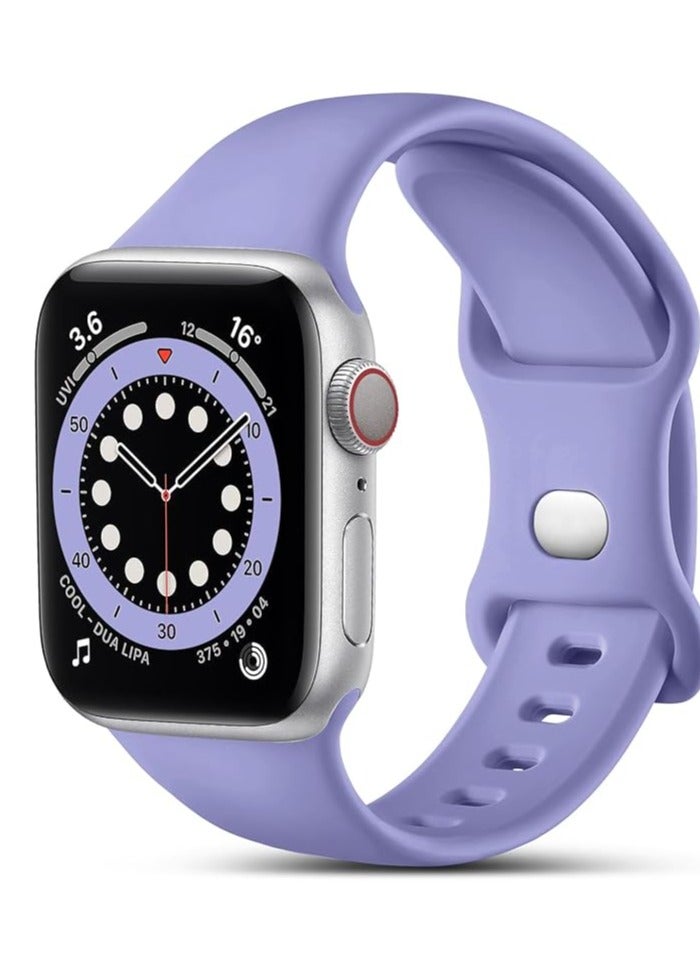 Compatible with Apple Watch Strap 3 42mm 44mm 45mm 49mm/ml, Soft Silicone Sport Band Replacement Straps Compatible with iWatch SE Series 10 9 8 7 6 5 4 3 2 1 for Women Men - Image 1