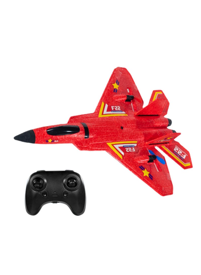 F22 2.4G Remote Control RC Plane 2CH 3-Axis Gyro Airplane Glider LED Fighter Toy - Image 1