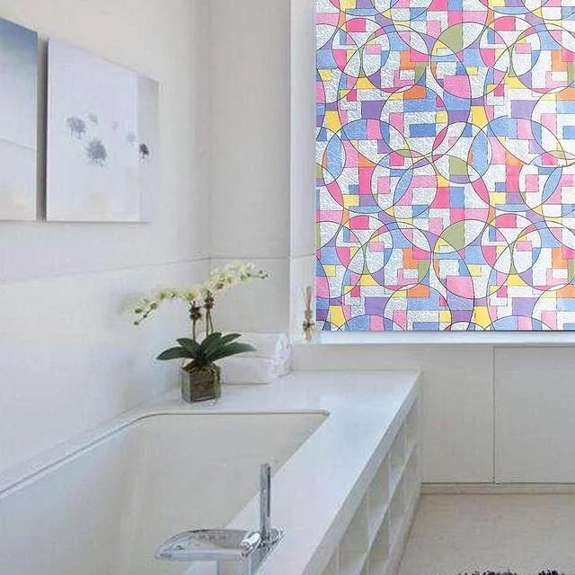 ستايل Meiwa Japanese Technology 3DX Stained Glass Self-Colored Glass Foil / Size: 46 cm x 1 m